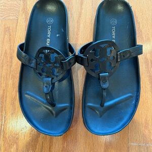 Tory Burch Black Slide Sandals